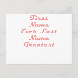 Voornaam ooit Achternaam Grootste Briefkaart