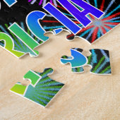 Voornaam "PATRICIA", geun "HAPPY BIRTHDAY" Legpuzzel (Zijkant)