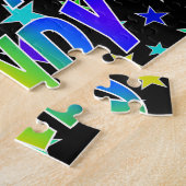 Voornaam "RANDY", geun "HAPPY BIRTHDAY" Legpuzzel (Zijkant)