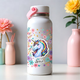 Voornaam regenboog sticker