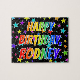 Voornaam RODNEY, Fun "HAPPY BIRTHDAY" Legpuzzel