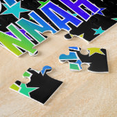 Voornaam "SAVANNAH", geun "HAPPY BIRTHDAY" Legpuzzel (Zijkant)