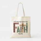 Voornaam Schattige Kleurrijke Bijbelverzen Typogra Tote Bag (Achterkant)