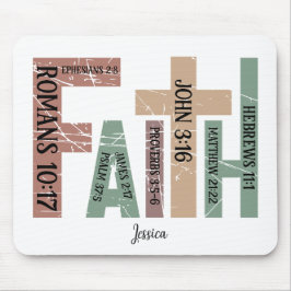 Voornaam | Schattigee Kleurrijke Bijbelverzen Typo Muismat