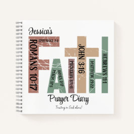 Voornaam | Schattigee Kleurrijke Bijbelverzen Typo Notitieboek