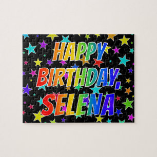 Voornaam SELENA, Fun "HAPPY BIRTHDAY" Legpuzzel