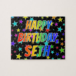 Voornaam SETH, Fun "HAPPY BIRTHDAY" Legpuzzel