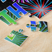 Voornaam "SETH", geun "HAPPY BIRTHDAY" Legpuzzel (Zijkant)