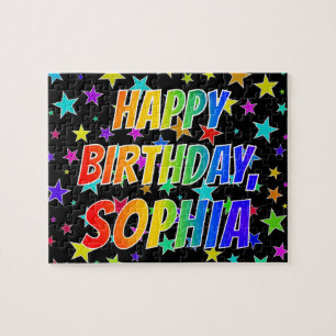 Voornaam SOPHIA, Fun "HAPPY BIRTHDAY" Legpuzzel