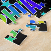 Voornaam SOPHIA, Fun "HAPPY BIRTHDAY" Legpuzzel (Zijkant)