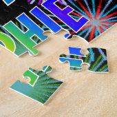 Voornaam "SOPHIE", geun "HAPPY BIRTHDAY" Legpuzzel (Zijkant)