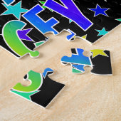 Voornaam "STACEY", Fun "HAPPY BIRTHDAY" Legpuzzel (Zijkant)