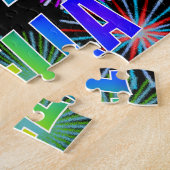 Voornaam: STELLA, Fun "HAPPY BIRTHDAY" Legpuzzel (Zijkant)