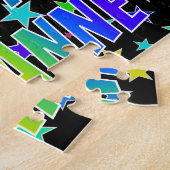 Voornaam "SUZANNE", geun "HAPPY BIRTHDAY" Legpuzzel (Zijkant)