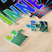 Voornaam "SUZANNE", vun "HAPPY BIRTHDAY" Legpuzzel (Zijkant)