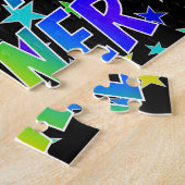 Voornaam "TANNER", geun "HAPPY BIRTHDAY" Legpuzzel (Zijkant)