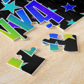 Voornaam "TANYA", geun "HAPPY BIRTHDAY" Legpuzzel (Zijkant)