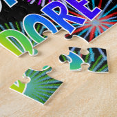 Voornaam "THEODORE", geun "HAPPY BIRTHDAY" Legpuzzel (Zijkant)