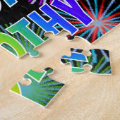Voornaam "TIMOTHY", geun "HAPPY BIRTHDAY" Legpuzzel (Zijkant)