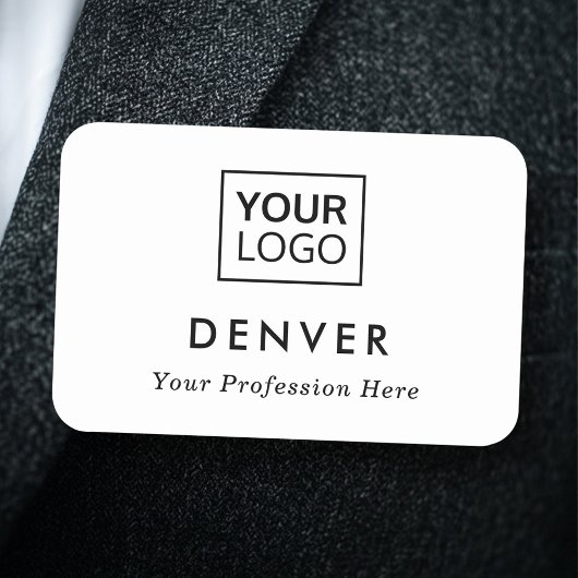 Voornaam titel aangepaste logo wit of kleur naamplaatje