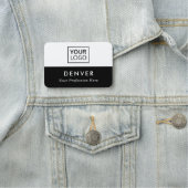 Voornaam titel logo zwart-wit of kleur naamplaatje (In situ)