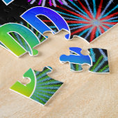 Voornaam "TODD", geun "HAPPY BIRTHDAY" Legpuzzel (Zijkant)