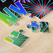 Voornaam "TONY", vun "HAPPY BIRTHDAY" Legpuzzel (Zijkant)