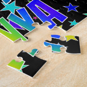 Voornaam "TONYA", geun "HAPPY BIRTHDAY" Legpuzzel (Zijkant)