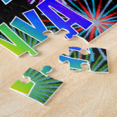 Voornaam "TONYA", geun "HAPPY BIRTHDAY" Legpuzzel (Zijkant)