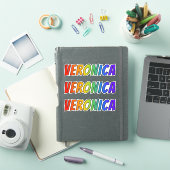 Voornaam "VERONICA" w / Fun Rainbow Coloring Sticker (iPad Cover)