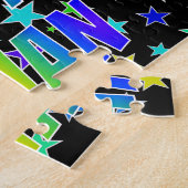 Voornaam "VIVIAN", geun "HAPPY BIRTHDAY" Legpuzzel (Zijkant)