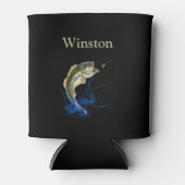 Voornaam voor de bassevisvliegen blikjeskoeler (Voorkant)