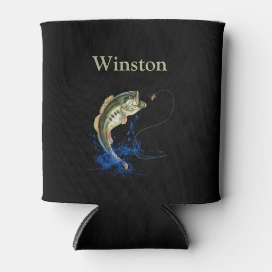 Voornaam voor de bassevisvliegen blikjeskoeler (Voorkant)