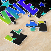 Voornaam WAYNE, Fun "HAPPY BIRTHDAY" Legpuzzel (Zijkant)