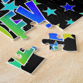 Voornaam ZOEY, Fun "HAPPY BIRTHDAY" Legpuzzel (Zijkant)