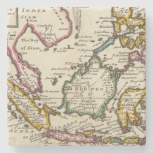 Voornaamste eilanden van de Oost-Indische eilanden Stenen Onderzetter