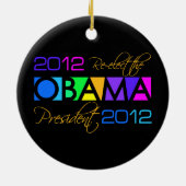 Voornaamste versie van OBAMA 2012 Keramisch Ornament (Achterkant)