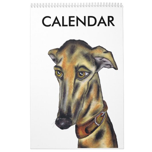 VOORNAMELIJK HAZEWINDHONDEN! KALENDER (Hoes)
