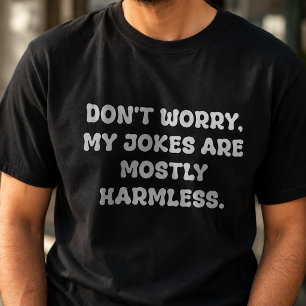 Voornamelijk Onschadelijke Vadergrappen Typografie T-shirt