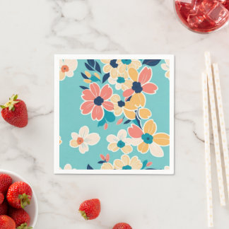 Voornamelijk pastelkleuronderwerp servet