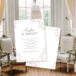Voornamen Light Border Wedding Uitnodigingen