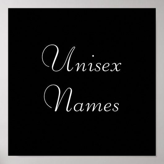 Voornamen Poster (Voorkant)