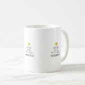 Voornamen van de heer & Mrs. / achternaam, liefdes Koffiemok (Voorkant rechts)