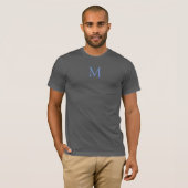 Voorontwerp Monogrammen van elegant Moderne Mannen T-shirt (Voorkant volledig)