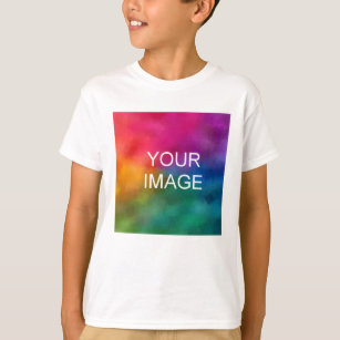 Voorontwerp Voeg Afbeelding Witte Sjabloon Kinder  T-shirt