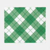 Vooroordeel geruit Geruit Fleece Deken (Voorkant (Horizontaal))