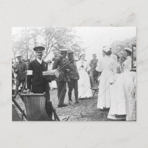 Vooroorlogse velddagen Britse militaire verpleegst Briefkaart