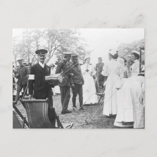 Vooroorlogse velddagen Britse militaire verpleegst Briefkaart (Voorkant)