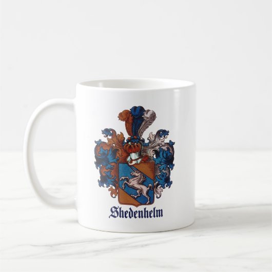 Voorouderlijk familiekam voor Shedenhelm Koffiemok (Links)