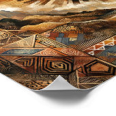 Voorouderlijke echo's: Filipijnse kunstwandtapijte Poster (Hoek)